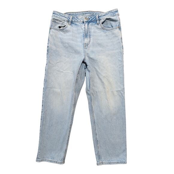American Eagle Outfitters Denim - American Eagle Women's Mom Jean Strigid Light Wash Denim Cotton Pants 12 X-Short